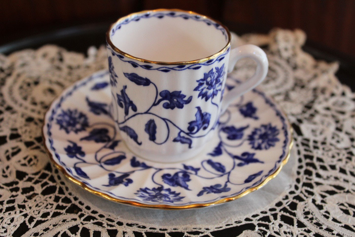 SPODE ブルーコロネル カップ&ソーサー ワイド 6客 北海道で記録的大雪