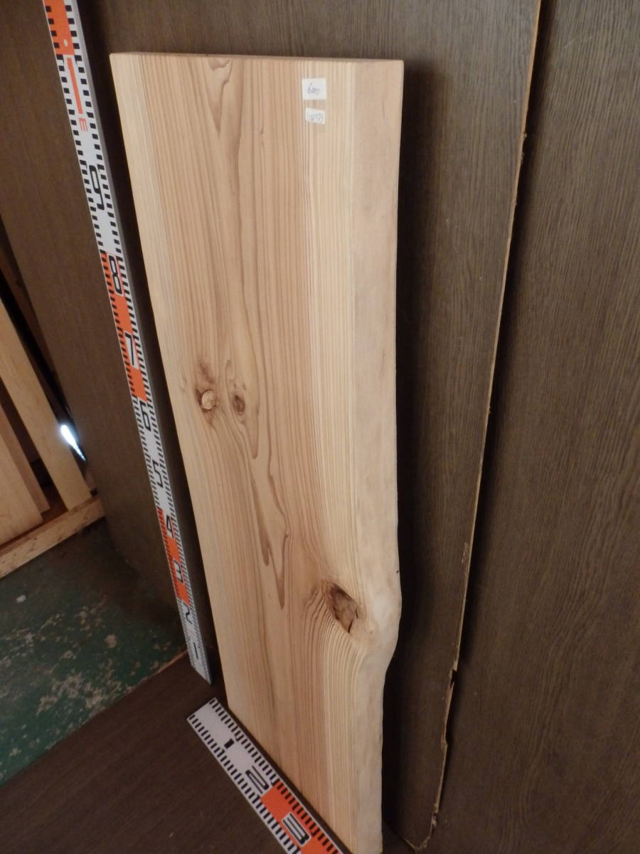 b1102733 新潟地杉●約1m×37cm×3.3cm☆無垢板１枚板 木材 板 DIY 板材 天板 棚板 テーブル 看板 花台など種類豊富！_画像5