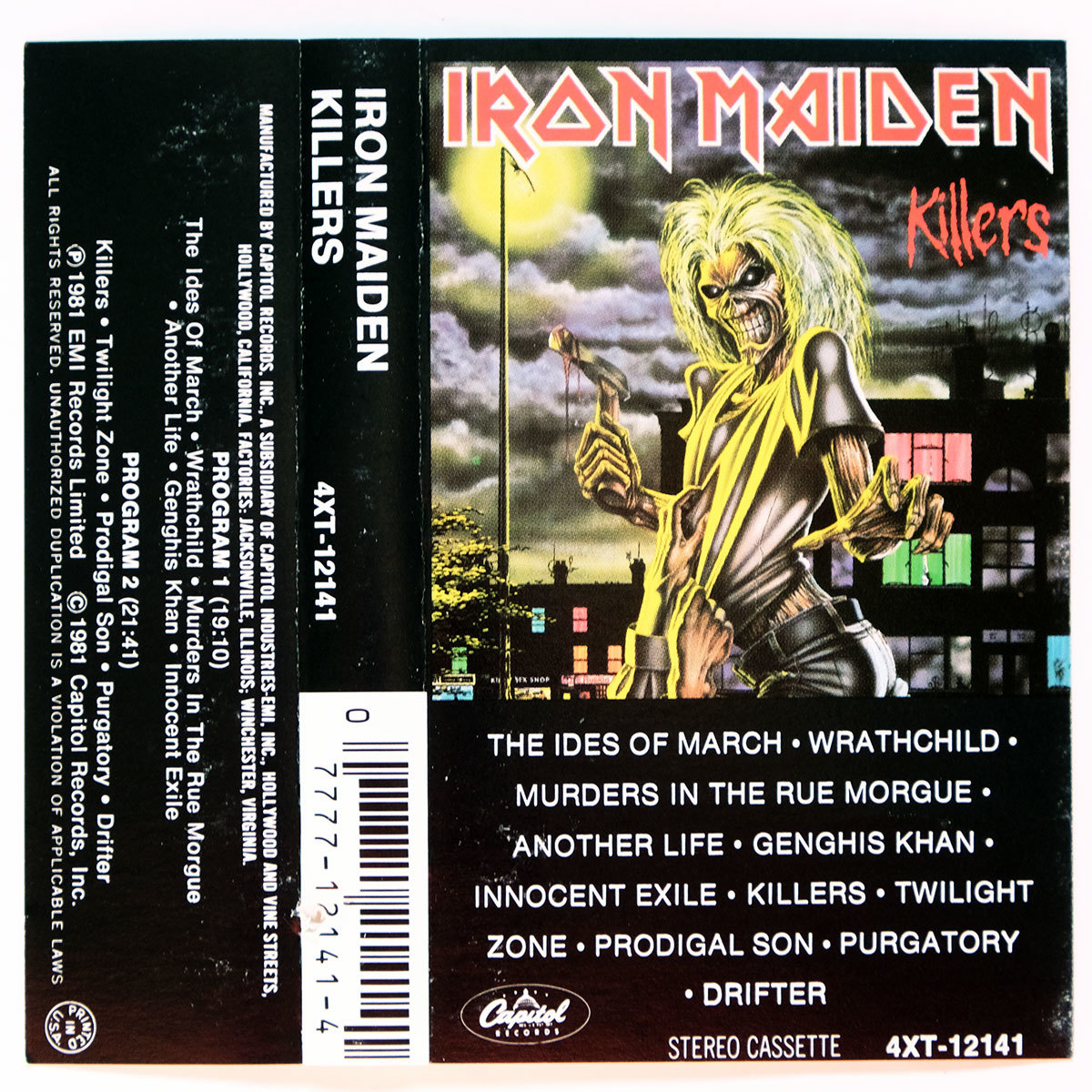 《US版カセットテープ》Iron Maiden●Killers●アイアン メイデン_画像7