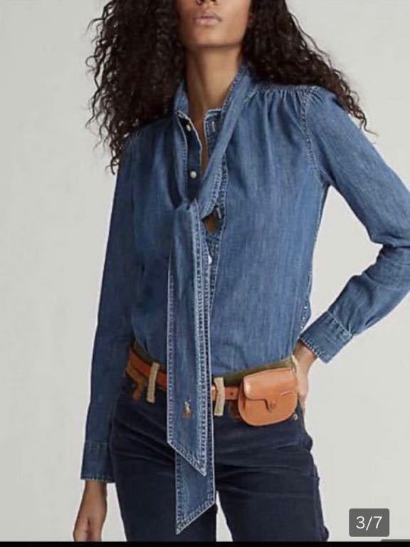 新作海外限定のPolo Ralph Lauren NECKTIE DENIM SHIRT ネクタイ 新作海外限定のPolo Ralph Lauren NECKTIE DENIM SHIRT ネクタイ
