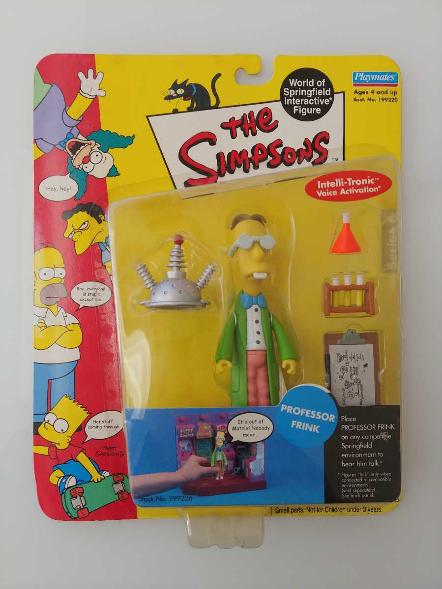  unopened goods playmates The Simpson z figure the Simpsons figure SERIES6 PROFESSOR FRINK professor f link 