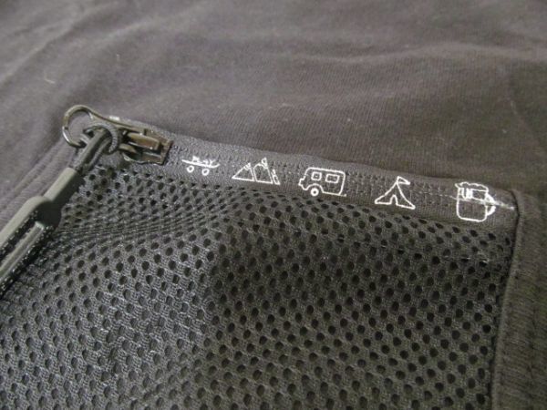 (45617)cube sugar Cube sugar USA cotton short sleeves half edge sleeve T-shirt cut and sewn black M USED