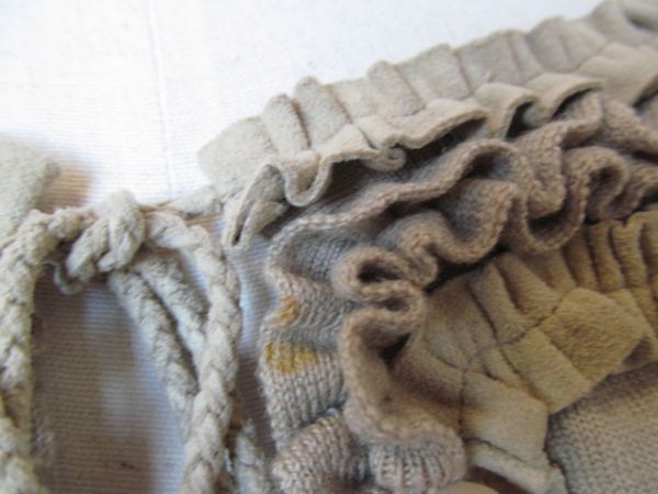 (45759)EPOCA　エポカ　ウール混　ニット　セーター　長袖　ベージュ系　40　USED_生地ダメージ、汚れ有ります。
