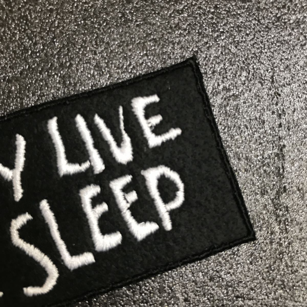 【送料無料】 ゼイリブ 「THEY LIVE WE SLEEP」 9cm幅 アイロンワッペン - パッチ エイリアン ディストピア SF ジョン カーペンター OBEY_画像4