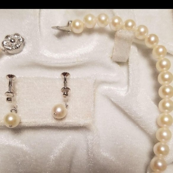 真珠 Pearl パールネックレス アコヤ真珠鑑定書付き真珠ネックレスと