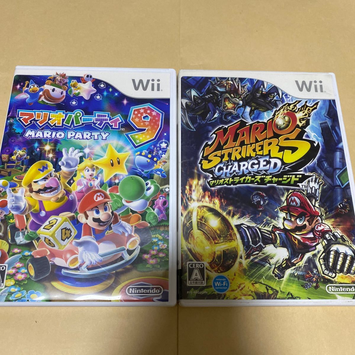 マリオパーティ9とマリオストライカーズチャージド Wii