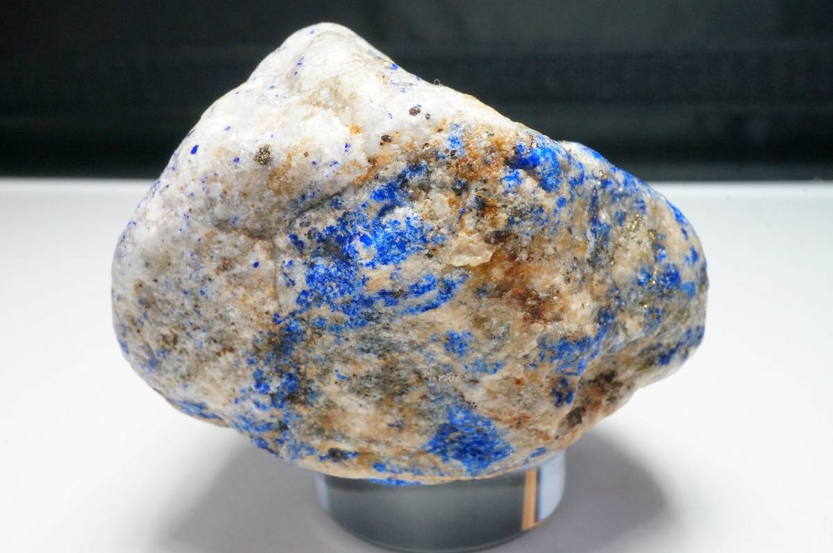 フェルメール ブルー30年前の在庫なので上質!藍色が綺麗な上質アフガニスタン産ラピスラズリ/ラピス/ウルトラマリンブルー原石/178g_画像6