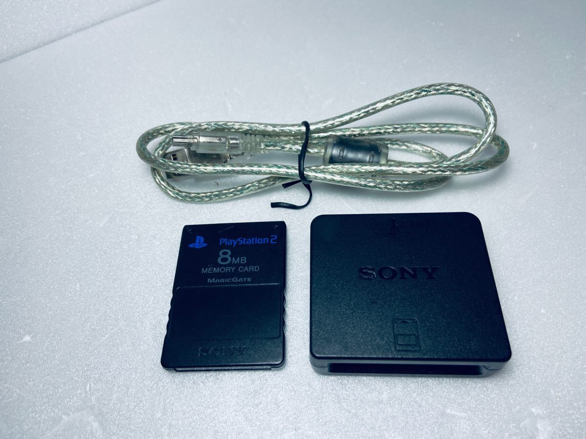【動作確認済み】PS3 メモリーカードアダプター SONY 純正品　 USBケーブル付き　メモリーカードセット