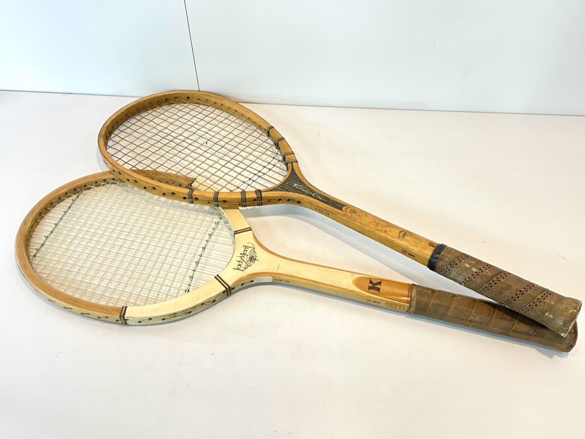 昭和レトロ　木製テニスラケット　KAWASAKI