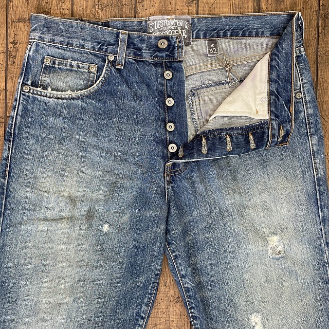 STUSSY WORKGEAR ダメージ加工デニム 32/ステューシー ワーク STUSSY WORKGEAR ダメージ加工デニム 32/ステューシー ワーク