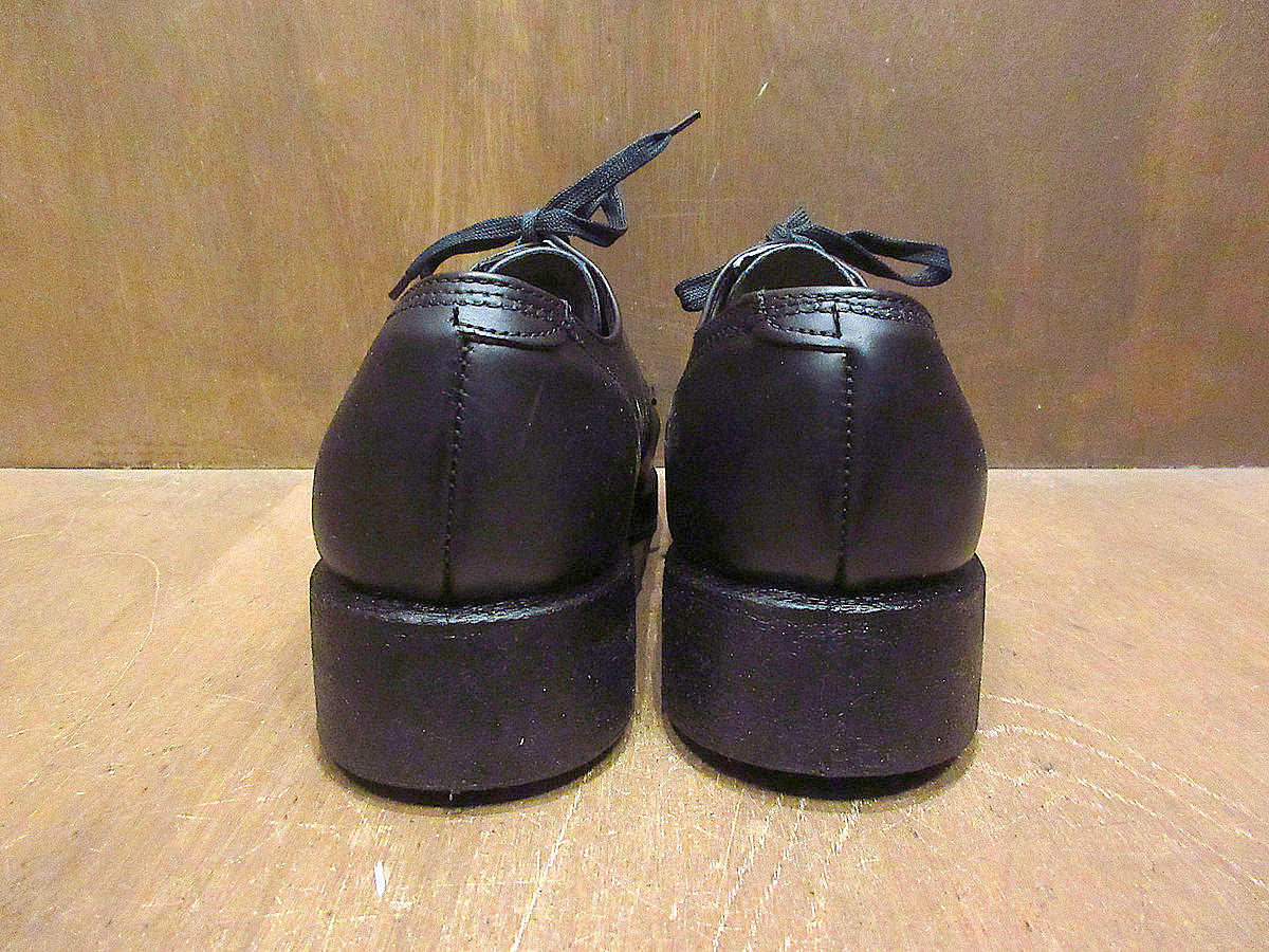  Vintage 70*s80*s*DEADSTOCK WOLVERINE plain tu shoes black size 7 EEE*211106s4-m-dshs-25cm 1970s1980suruva Lynn post man 