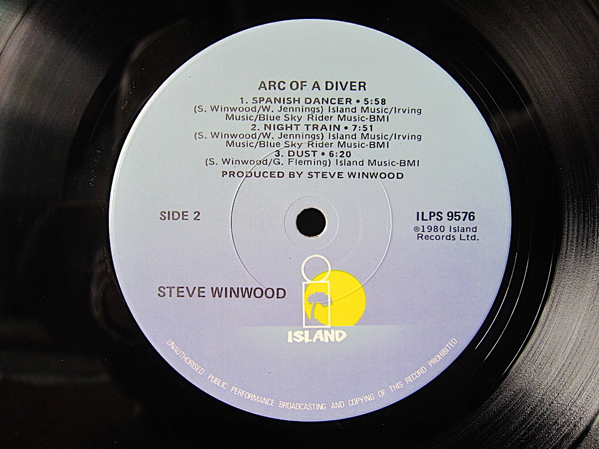 STEVE WINWOOD●ARC OF A DIVERシュリンク付きISLAND RECORDS ILPS 9576 ●211109t3-rcd-12-rkレコード米盤US盤米LP_画像4