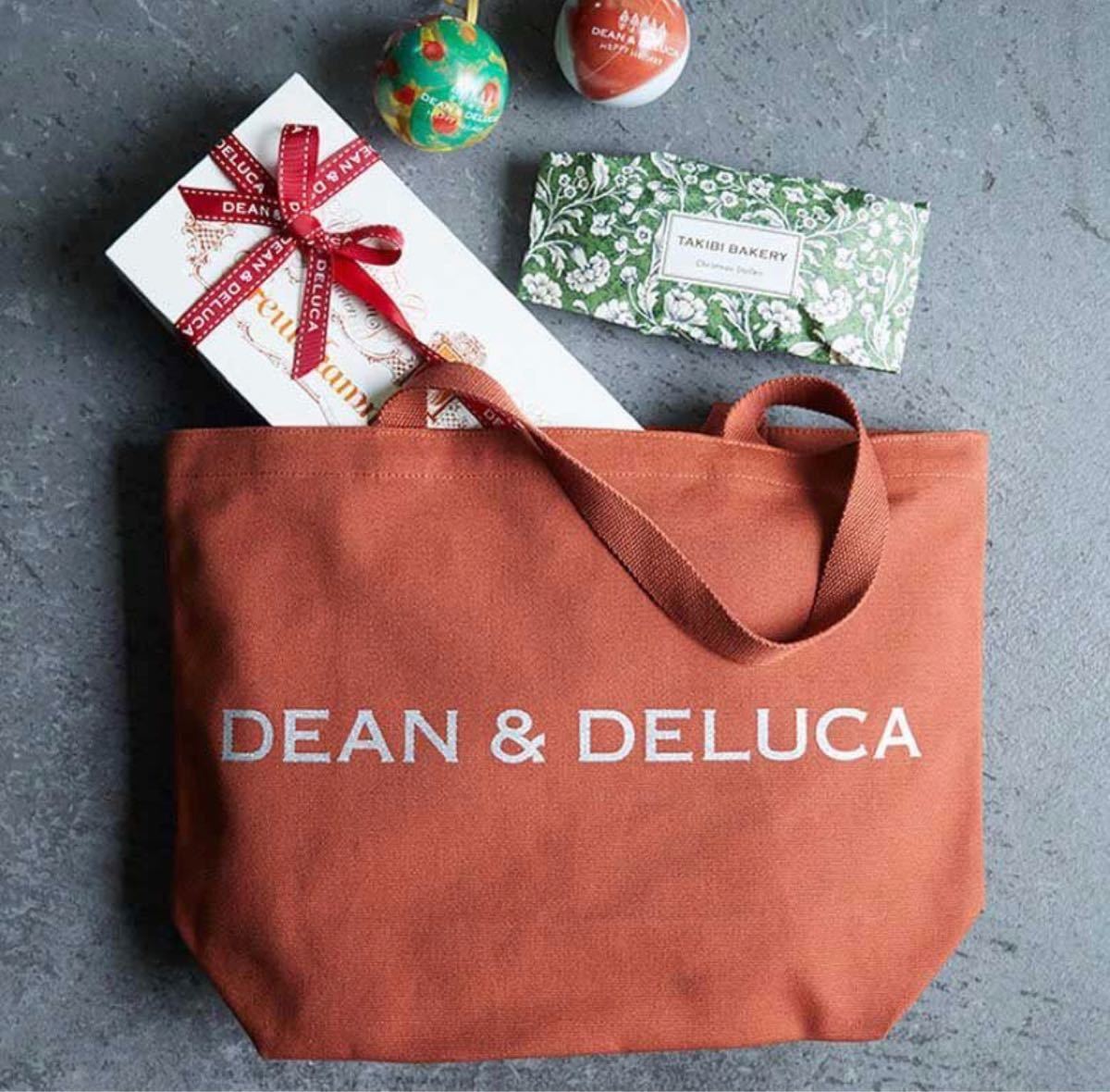 DEAN&DELUCA チャリティートート テラコッタオレンジ Ｌサイズ 