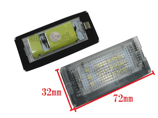 BMW E46 18連 LED ライセンスランプ/バックランプ/ナンバー灯 2個入り 51138236854 316i 318i 320i 323i 325i 328i 330i ツーリング 新品_画像3