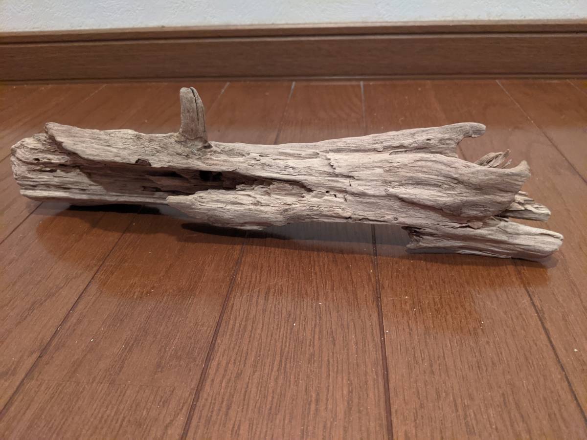 ☆天然流木 水槽 １点物 アクアリウム オブジェ アート 34×7×8cm 大和川 爬虫類 インテリア　魚　隠れ家　トカゲ　へび