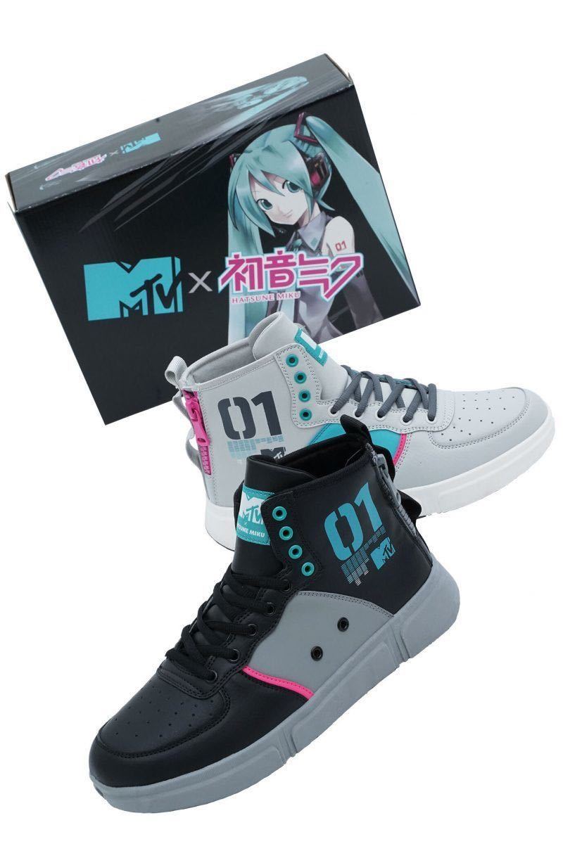 未使用新品　MTV × 初音ミク x ドン・キホーテトリプルコラボ スニーカー限定 2000足グレー 25cm