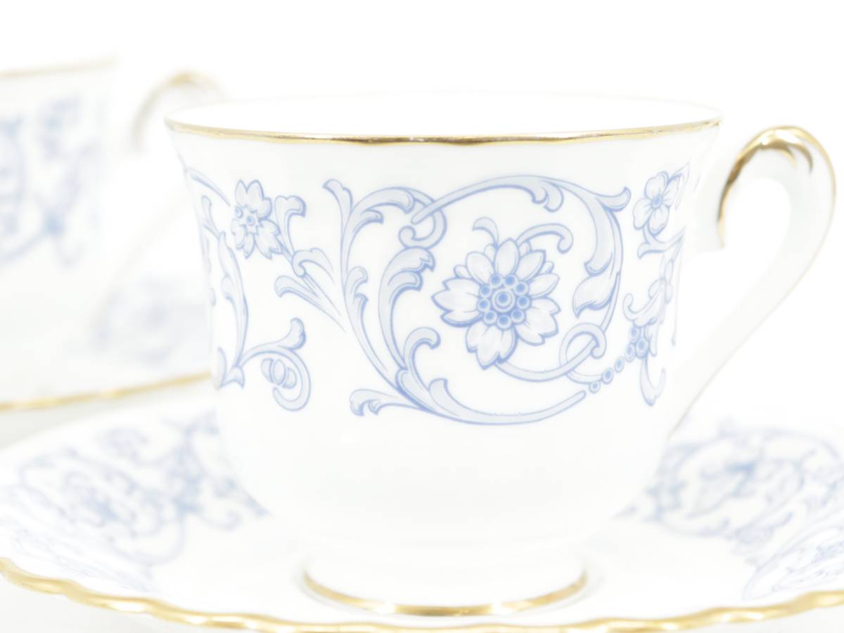 【蔵】Noritake ノリタケ スタジオ コレクション ブルー柄 カップ＆ソーサー ティーカップ Y790_画像10