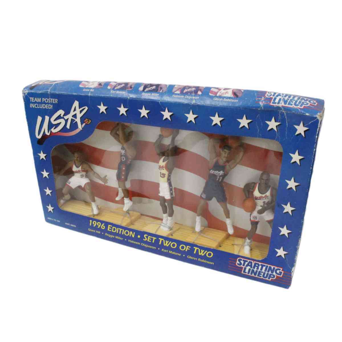 90's Kenner 5％OFF - 1996 USA Olympic Basketball Team ケナー フィギュア アトランタオリンピック 【SALE／101%OFF】 Starting 2of2 Lineup Set アメリカチーム