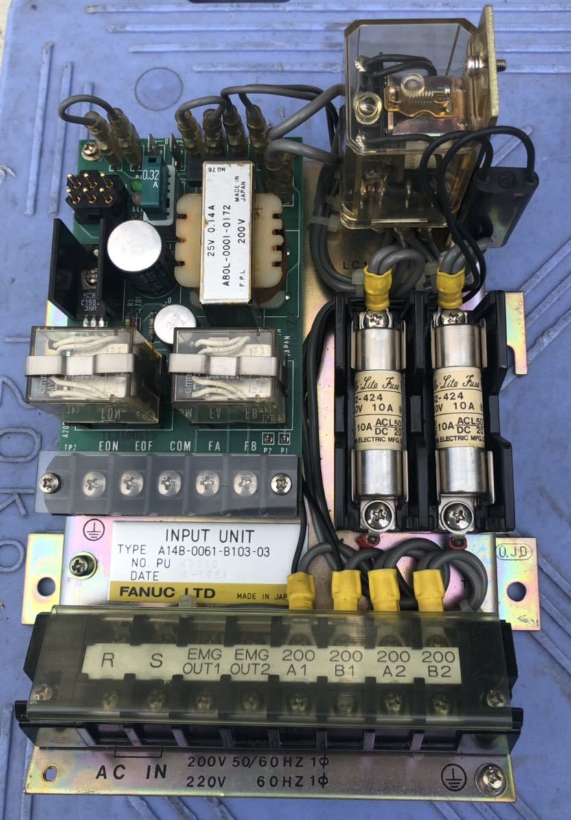 スイッチ、開閉器 FANUC INPUT UNIT A14B-0061-B103-03 A80L-0001-0172 200V