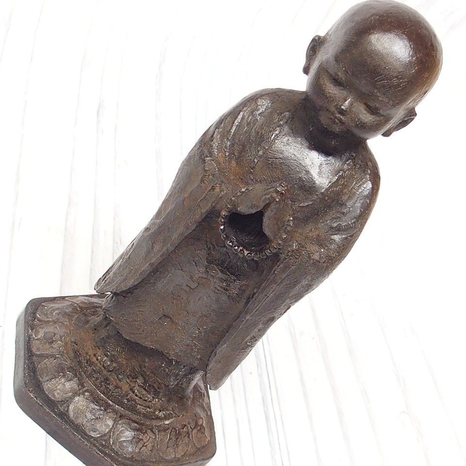 ヤフオク! - 友沢正彦作 合掌地蔵菩薩【祈り】ブロンズ像 共箱 彫刻家