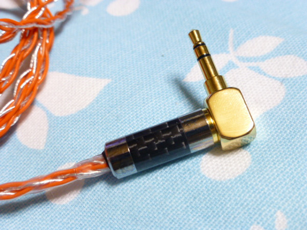 JH Audio 4ピン ケーブル オーグライン +pt 撚り線 + 4N純銀撚り線 八芯 ブレイド 編み込み 3.5mm3極 L字 低音一体型 Roxanne Layla Angie