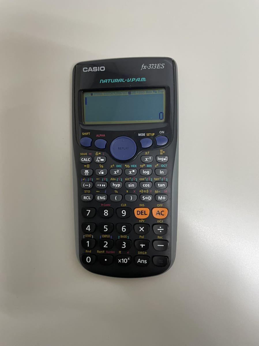 CASIO Casio scientific calculator fx-373ES science count for high school large student.. multifunction used operation goods 
