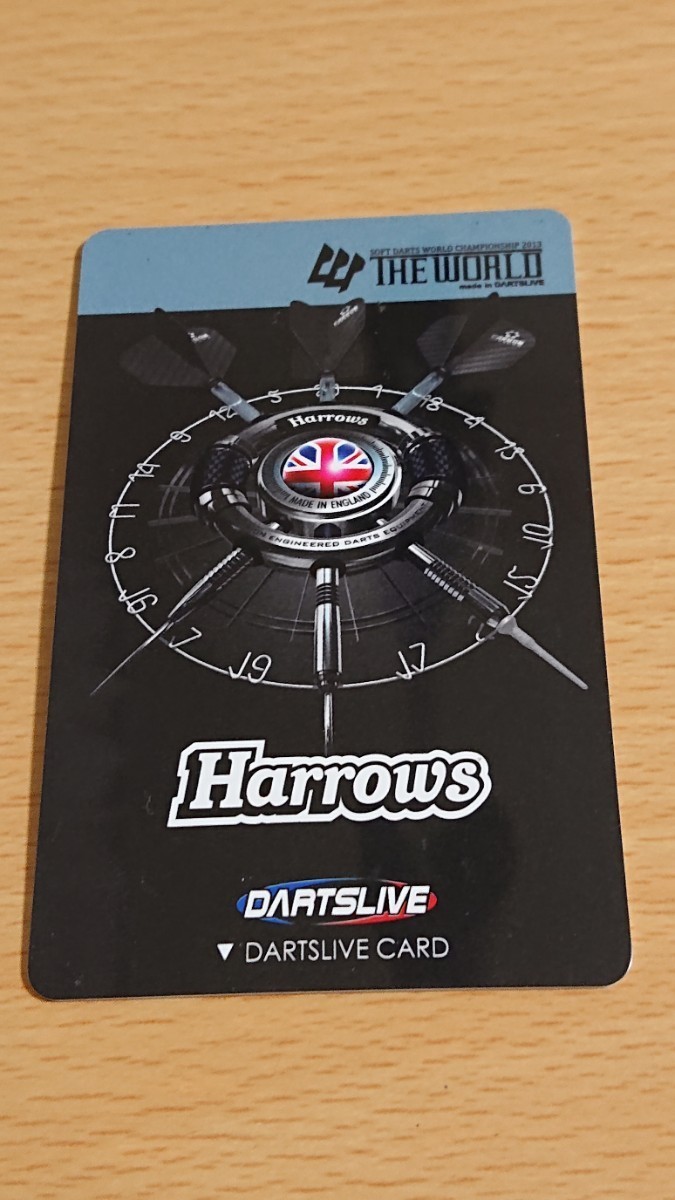 Harrowsの非売品の未使用ダーツライブカード