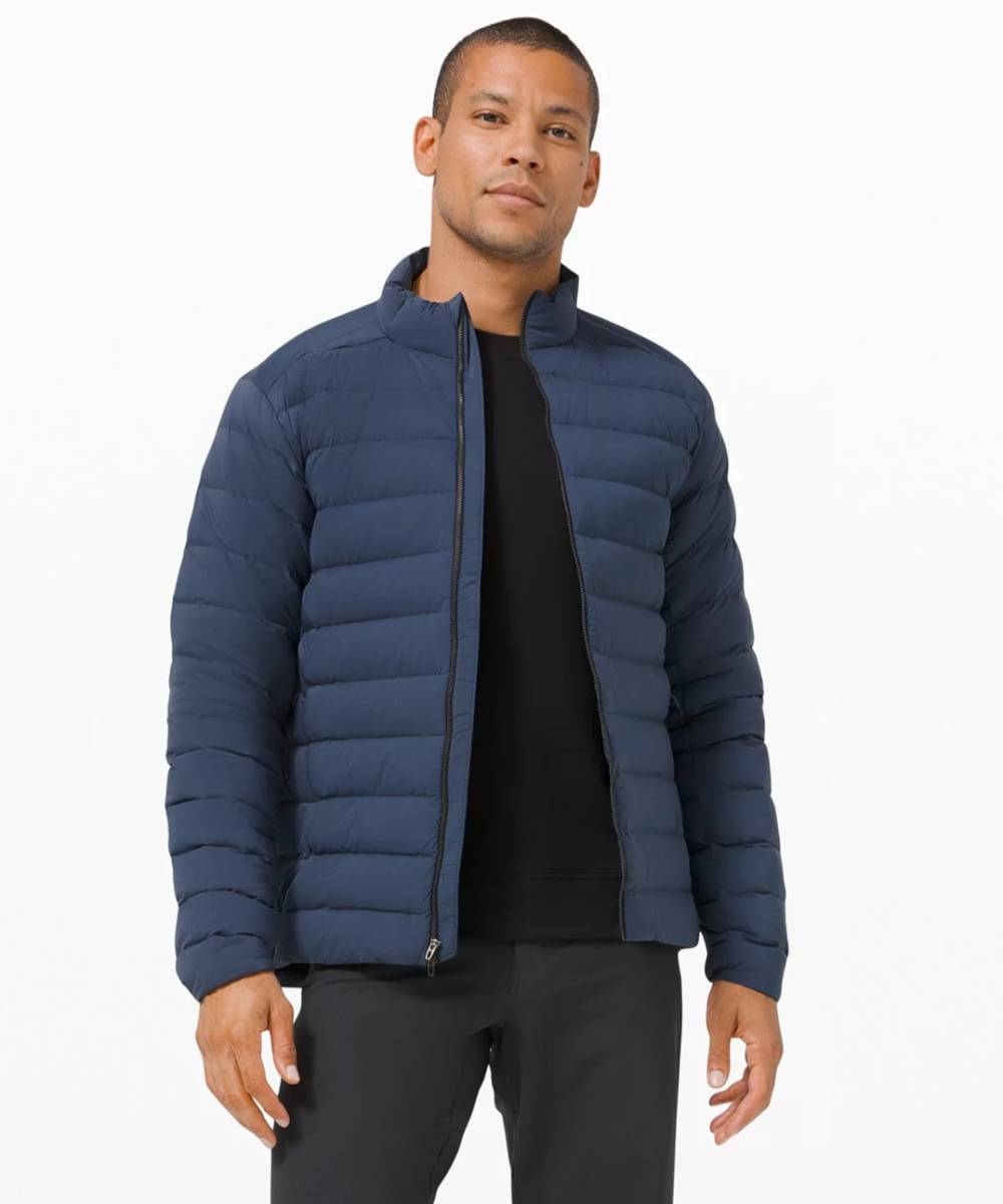 lululemon ルルレモン DOWN ダウンジャケット L メンズ 紺 新品 送料