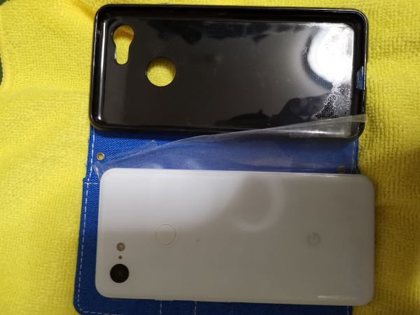 GOOGLE PIXEL 3 CLEARLY WHITE BLUE CASE SET_画像6