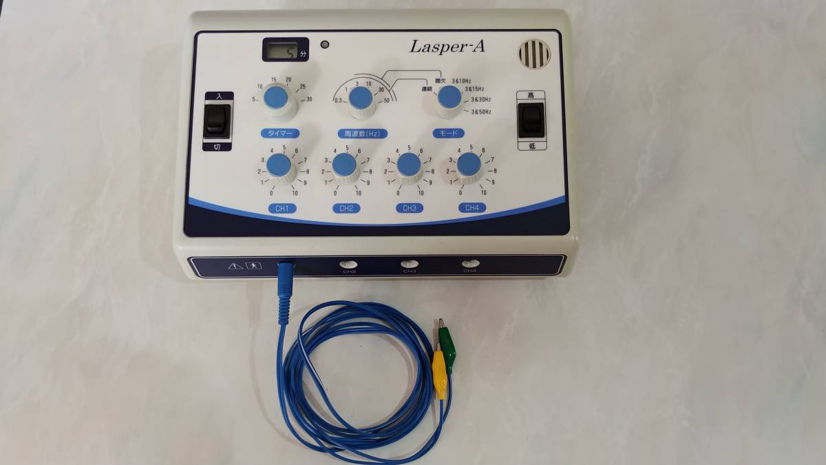 テクノリンク ラスパーエース / Lasper-A 鍼通電確認済 低周波 治療器 鍼灸 美容 品(難有)