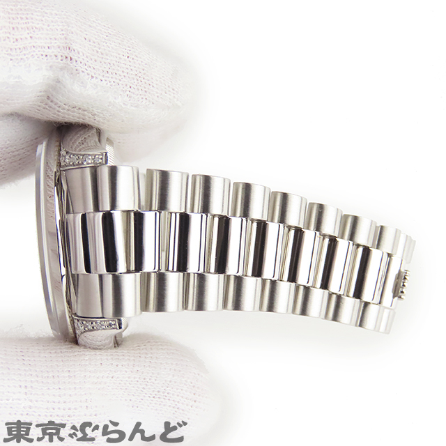 101535473★ロレックス ROLEX デイデイト ミリヤードダイヤ ラグダイヤ 腕時計 メンズ 18296MR N番 PT950 プラチナ 無垢 自動巻 OH済