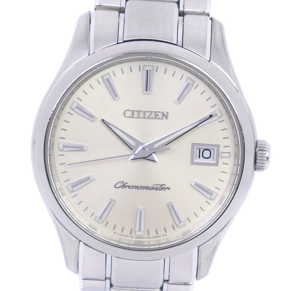 CITIZEN ザ・シチズン A660-T006892 CTQ57-0952 腕時計 チタン クオーツ シャンパンゴールド文字盤【14220301】中古