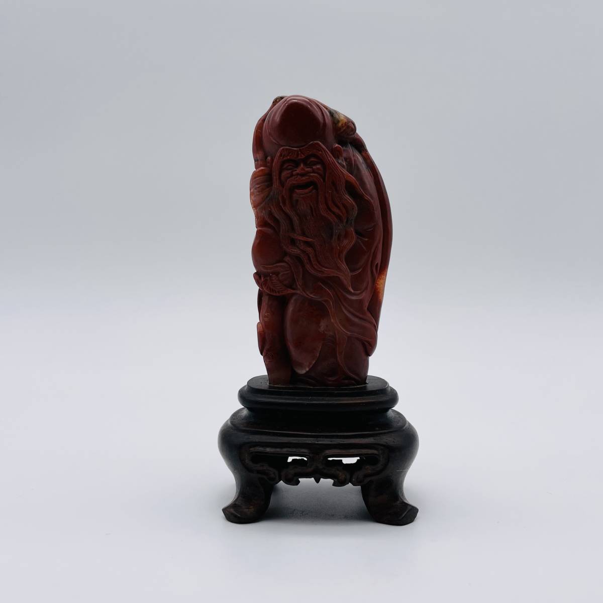 中国美術寿山石山水雕印印材-