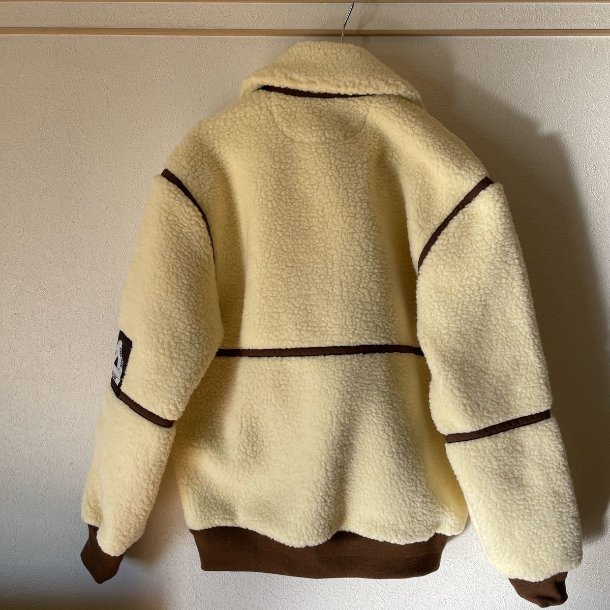 パレススケート Palace Sherpa Flight Jacket Natural/Brown サイズM