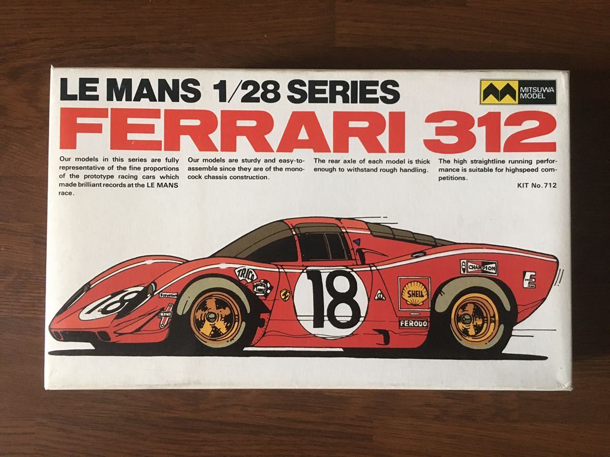 MITSUWA MODEL 1/28 FERRARI 312 LE MANS ミツワモデル フェラーリ 312 ルマン 未組立
