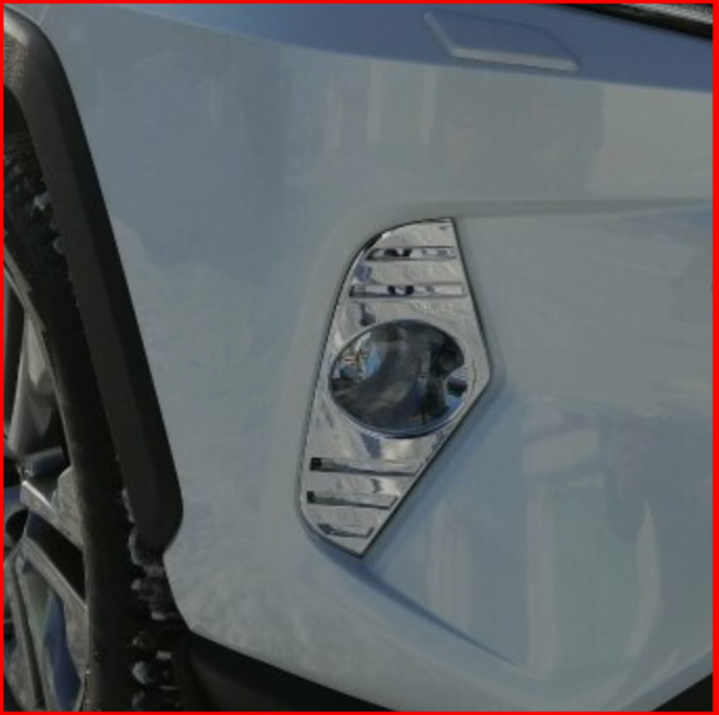 トヨタ TOYOTA RAV4 XA50 2019 2020 フロント フォグランプ ライト トリム カバー アクセサリー ２個セット カスタム カバーのみ_画像6