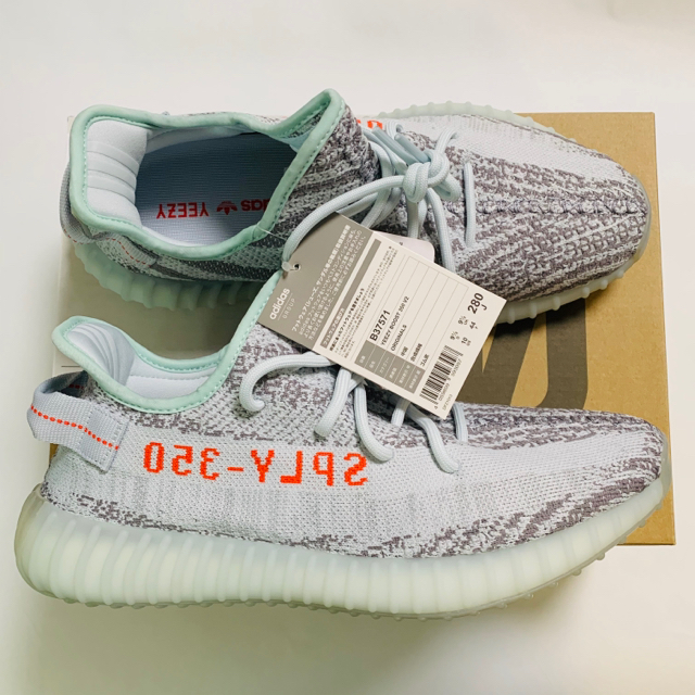 Kanye West × adidas YEEZY BOOST 350 V2 Blue Tint B37571 28cm カニエ・ウェスト イージーブースト ブルー ティント 国内正規品_画像2