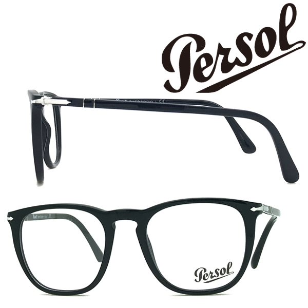 PERSOL ペルソール メガネフレーム ブランド ブラック 眼鏡 0PO-3266-95_画像1