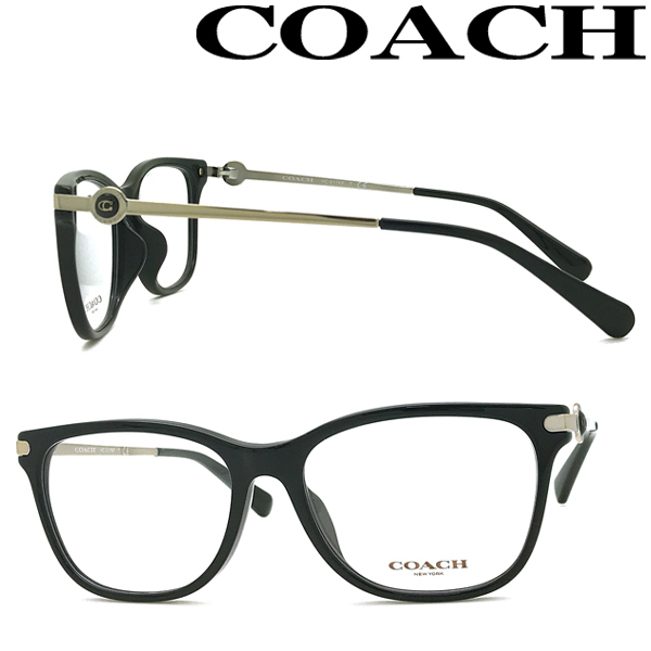 COACH コーチ ブランド メガネフレーム ブラック×ゴールド 眼鏡 HC6176F-5002