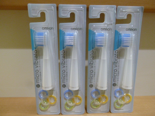 オムロン　電動歯ブラシ　ダブルメリットブラシ　替えブラシ　SB-050　４本　新品_画像1