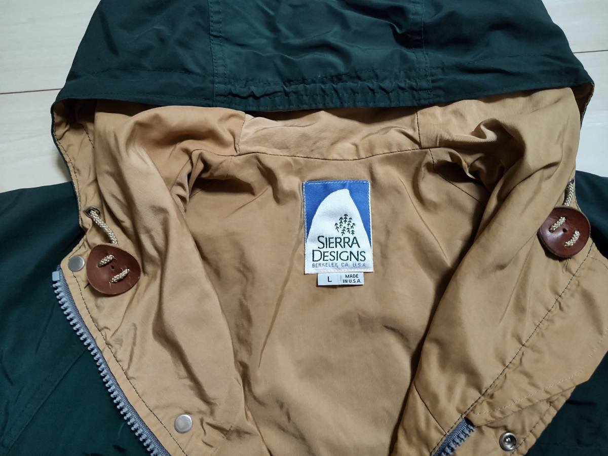 *US made sierra design SIERRA DESIGNS mountain parka * green color *60/40