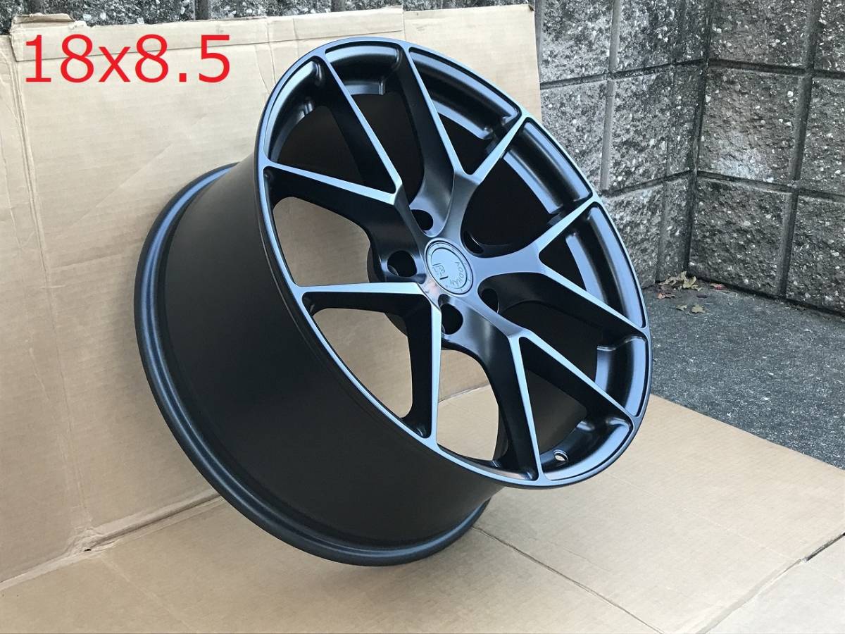 新品！Aodhan AFF7 18x9.5+35 5穴 PCD120 フローフォーミング製法 Matte Black 深リム Concave USDM_画像4