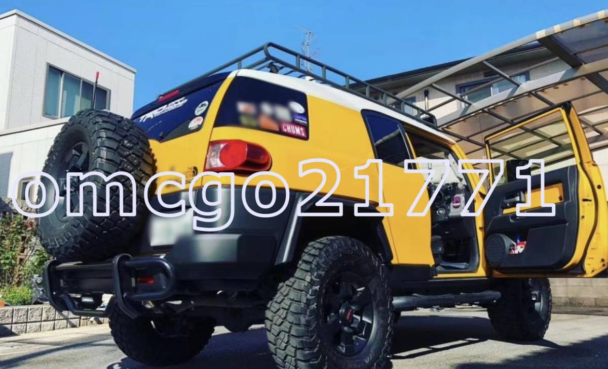 新品 品質保証 FJ Cruiser 07-20 トヨタ FJ クルーザー アンチインパクト リアバンパー ブラック アルミニウム 1p_画像3