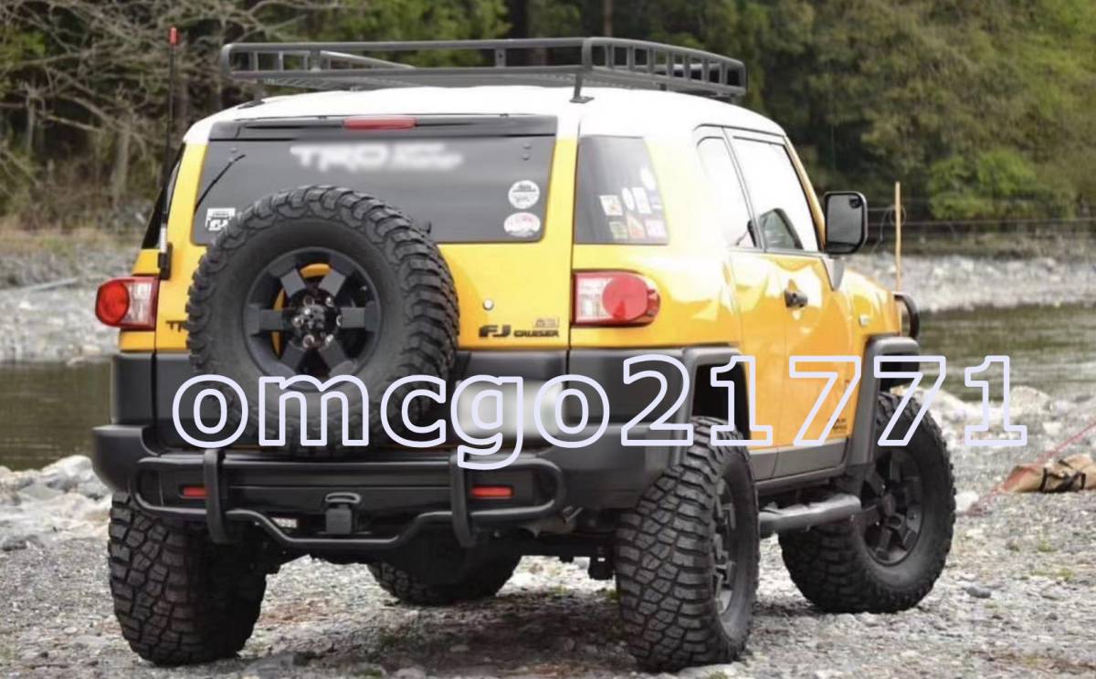 新品 品質保証 FJ Cruiser 07-20 トヨタ FJ クルーザー アンチインパクト リアバンパー ブラック アルミニウム 1p_画像4