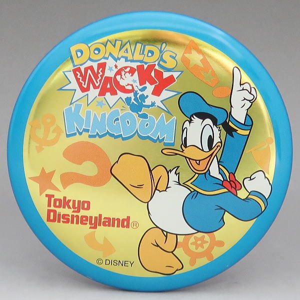  Disney Дональд TDL жестяная банка значок Дональд *wa ключ King dam Tokyo Disney Land 1999 год новый товар 