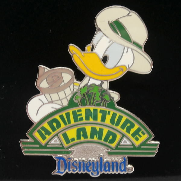 ディズニー　ドナルド　Adventure Land ピン　DL　ディズニーランド　USA　2003年1月リリース　新品_画像1