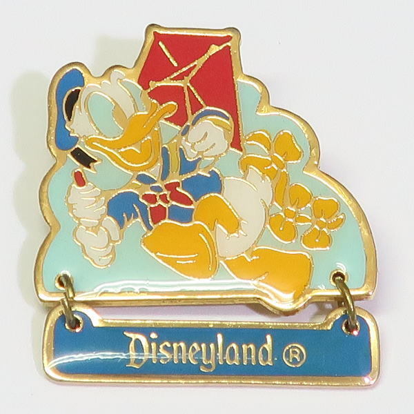  Disney Дональд значок кайт кайт DL Disney Land USA 1980 годы передний половина 