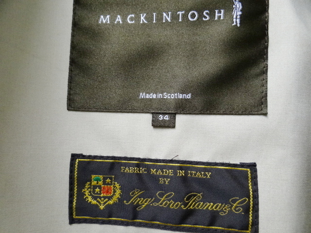 MACKINTOSH マッキントッシュ　新品未使用　BEIGE 34サイズ　FARNELL_画像3