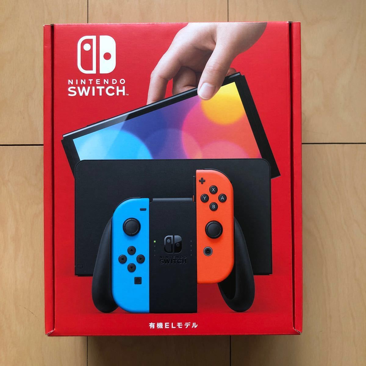 Nintendo Switch(有機ELモデル) Joy-Con(L) ネオンブルー (R) ネオンレッド 付属品