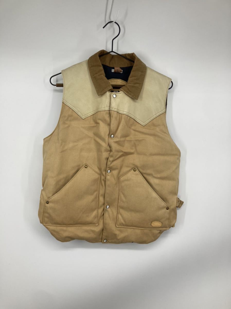 希少 warehouse 別注 rocky mountain レザー ダック ダウンベスト ウェアハウス ロッキーマウンテン ダウンジャケット アメカジ